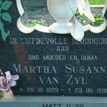 ZYL Martha Susanna, van 1929-1991