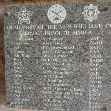 9. Men Who Died in Service in South Africa