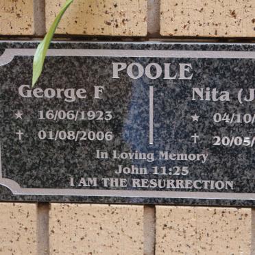 POOLE George F 1923-2006 &amp; J.C. 1923-2011