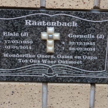 RAUTENBACH J 1945-2014 &amp; J 1950-2014