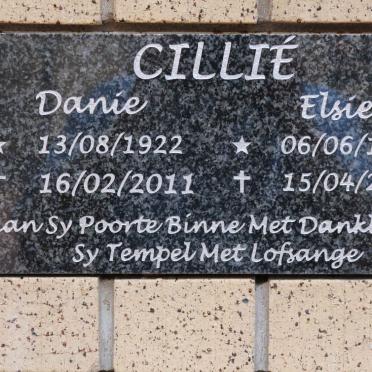 CILLIE Danie 1922-2011 &amp; Elsie 1928-2010