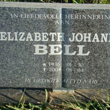 BELL Elizabeth Johanna 1936-2004