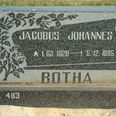 BOTHA Jacobus Johannes 1928-1995