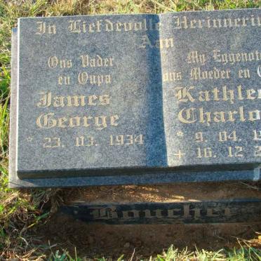 BOUCHER James George 1934- &amp; Kathleen Charlott 1935-2002