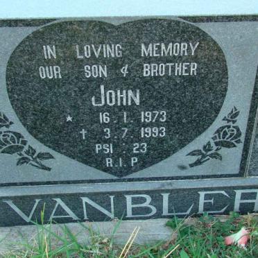 BLERK John, van 1973-1993