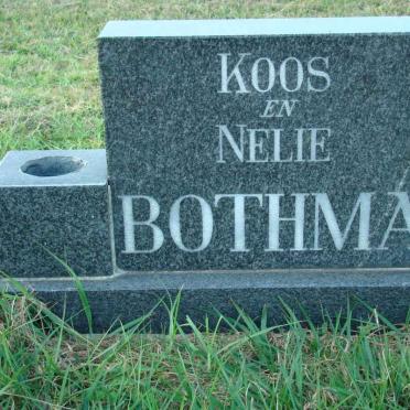 BOTHMA Koos 1931-1998 &amp; Nelie 1938-