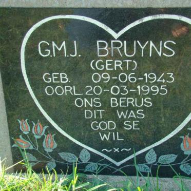 BRUYNS G.M.J. 1943-1995
