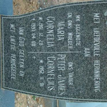 BOTHA Peter James Cornelius 1952- &amp; Maria Cornelia 1961-1997