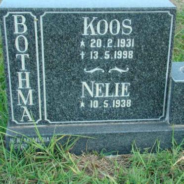BOTHMA Koos 1931-1998 &amp; Nelie 1938-