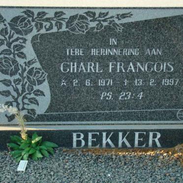 BEKKER Charl Francois 1971-1997