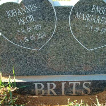 BRITS Johannes Jacob 1929-2003 &amp; Engela Margaretha C. 1919-