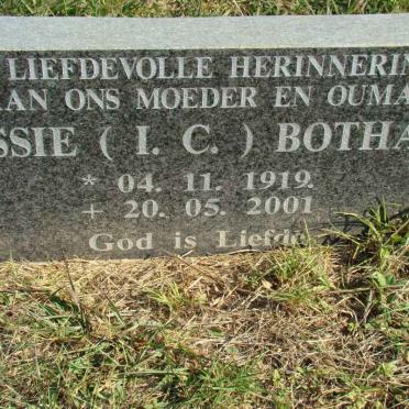 BOTHA I.C. 1919-2001