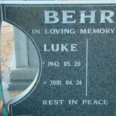 BEHR Luke 1942-2001