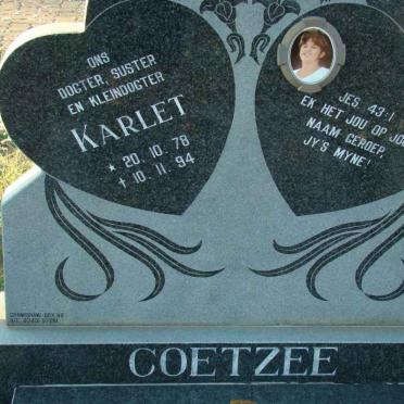 COETZEE Karlet 1978-1994