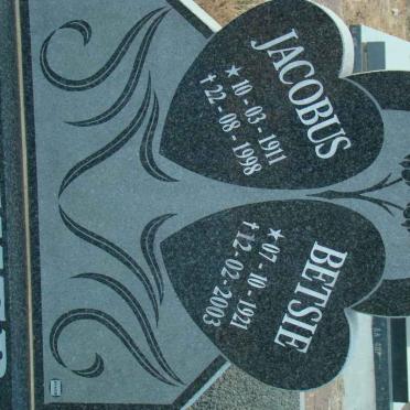 DREYER Jacobus 1911-1998 &amp; Betsie 1921-2003