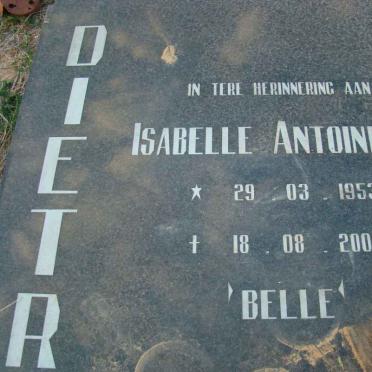 DIETRICHSEN Isabelle Antoinette 1953-2005 