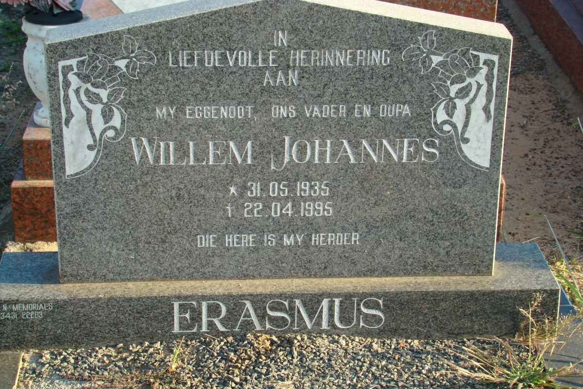 ERASMUS Willem Johannes 1935-1995