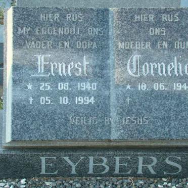 EYBERS Ernest 1940-1994 &amp; Cornelia 1944-