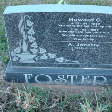 FOSTER Howard C. 1949-1999 &amp; A. Janette 1951-