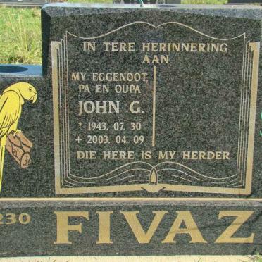 FIVAZ John G. 1943-2003
