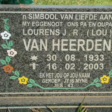 HEERDEN Lourens J.R., van 1933-2003