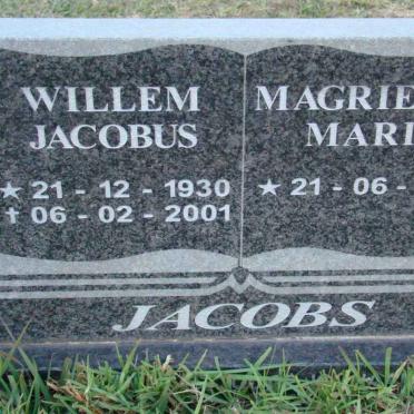 JACOBS Willem Jacobus 1930-2001 &amp; Magrietha Maria 1931-