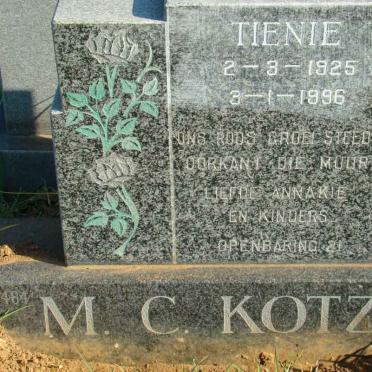 KOTZE M.C. 1925-1996