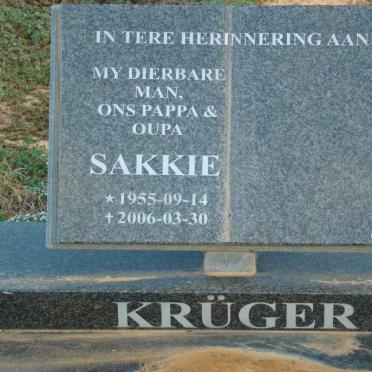 KRUGER Sakkie 1955-2006