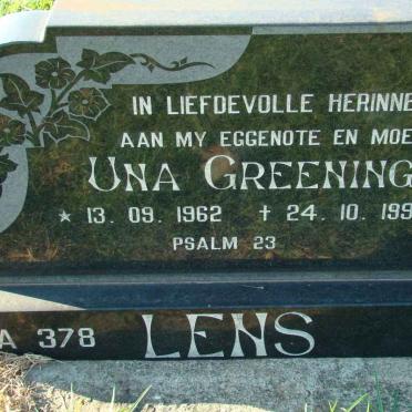 LENS Una Greening 1962-1994