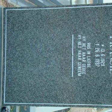 LUBBE Fransie 1929-1997