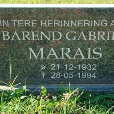MARAIS Barend Gabriel 1932-1994