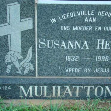 MULHATTON Susanna Hester 1932-1996