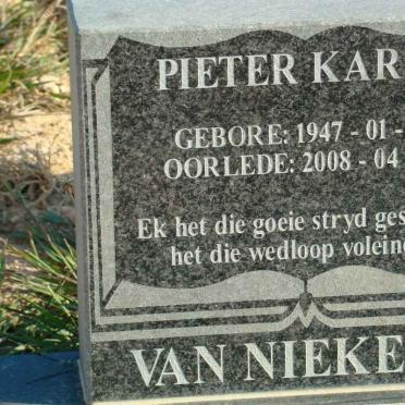 NIEKERK Pieter Karel 1947-2008
