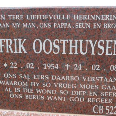 OOSTHUYSEN Frik 1954-2008