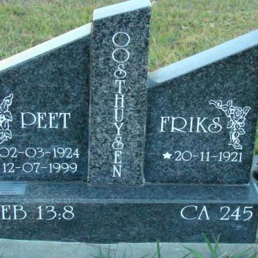 OOSTHUYSEN Peet 1924-1999 &amp; Friks 1921-