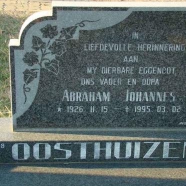OOSTHUIZEN Abraham Johannes 1926-1995