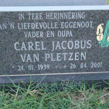PLETZEN Carel Jacobus, van 1939-2001