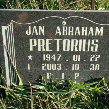 PRETORIUS Jan Abraham 1947-2003