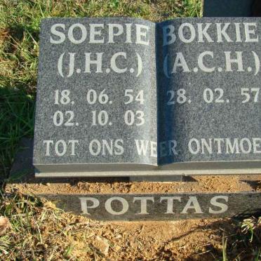 POTTAS J.H.C. 1954-2003 &amp; A.C.H. 1957-