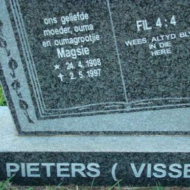 PIETERS Magsie nee VISSER 1908-1997