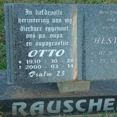 RAUSCHER Otto 1930-2000 &amp; Hester 1938-2004