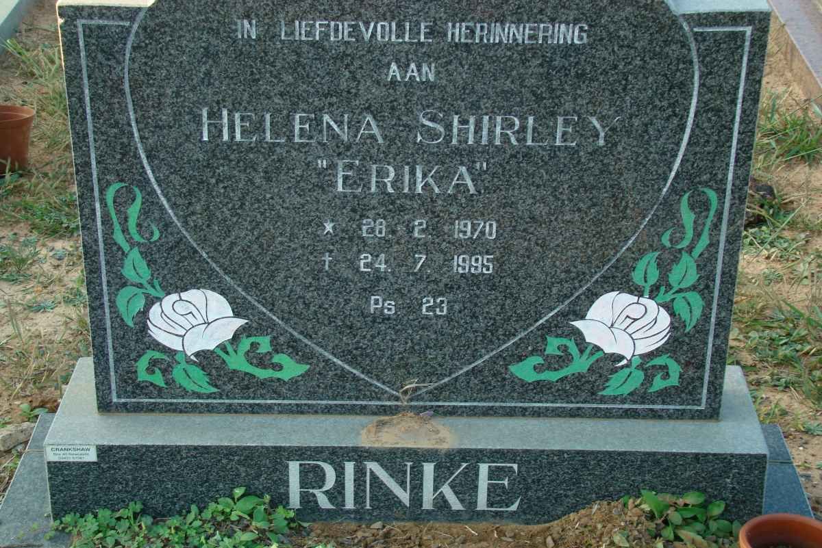 RINKE Helena Shirley 1970-1995