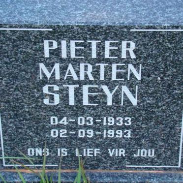 STEYN Pieter Marten 1933-1993