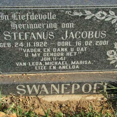 SWANEPOEL Stefanus Jacobus 1922-2001