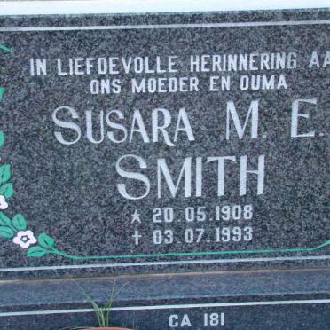 SMITH Susara M.E. 1908-1993