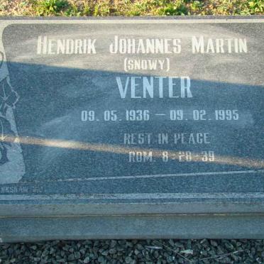 VENTER Hendrik Johannes Martin 1936-1995