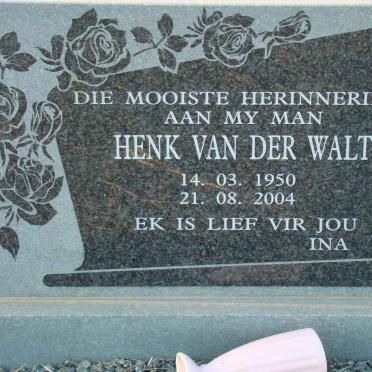 WALT Henk, van der 1950-2004
