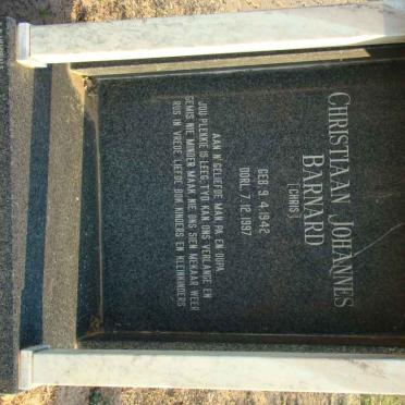 WET Christiaan Johannes Barnard, de 1942-1997