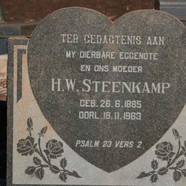 STEENKAMP H.W. 1885-1963