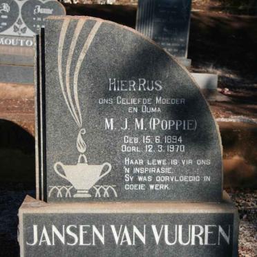 VUUREN M.J.M., Jansen van 1894-1970